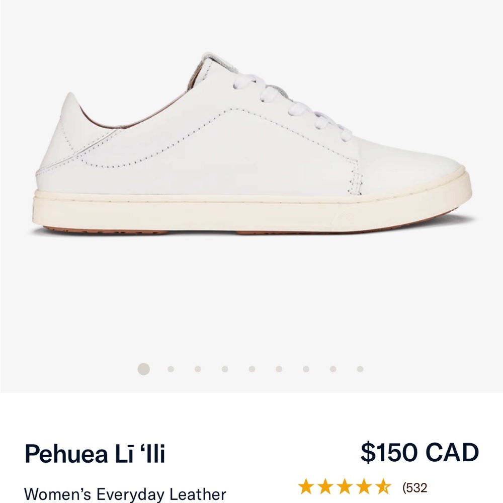 White Leather Sneakers olukai